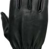 31GpOjZpXtL._AC_ Men's Black Deerskin Unlined Motorcycle Gloves with Cinch Wrist Closure