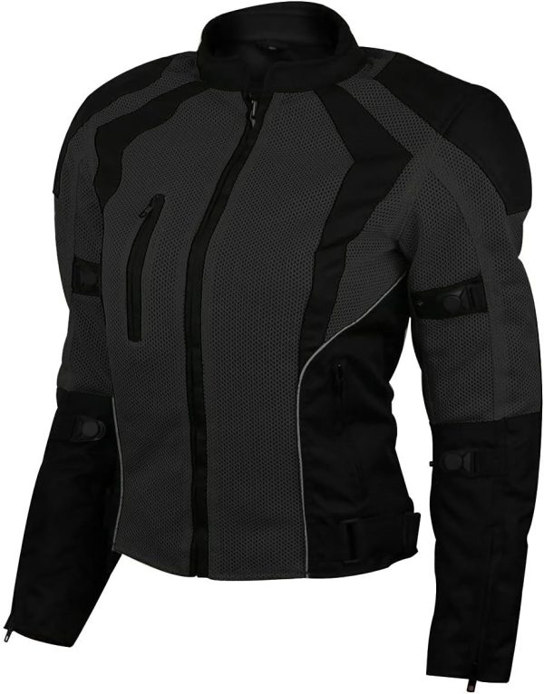 616vj4nFn7S._AC_SL1200_ Women's All Weather Mesh Motorcycle Riding Jacket
