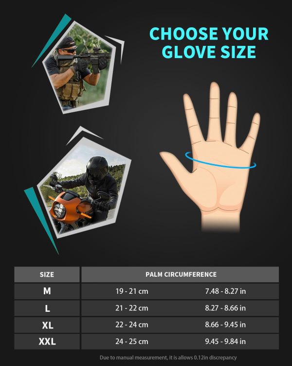 61k0oABFL1L._AC_SL1500_ Tactical Gloves with Hard Shell Knuckle Protection and Leather Palm for Shooting, Motorcycle, Airsoft, Cycling, Paintball, Sports, Climbing, Training, Hunting