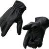 61nAnQRoUvL._AC_SL1200_ Men's Black Deerskin Unlined Motorcycle Gloves with Cinch Wrist Closure