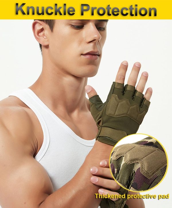 61ozhlkVbjL._AC_SL1209_ Fingerless Outdoor Gloves with Knuckle Protection for Cycling, Hiking, and Motorcycle Riding