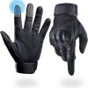 713kmwX3TL._AC_SL1500_ Tactical Gloves with Hard Shell Knuckle Protection and Leather Palm for Shooting, Motorcycle, Airsoft, Cycling, Paintball, Sports, Climbing, Training, Hunting