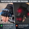 Fingerless Tactical Gloves with Knuckle Protection & Palm Padding for Cycling, Climbing, Hiking, Hunting, Airsoft, Paintball