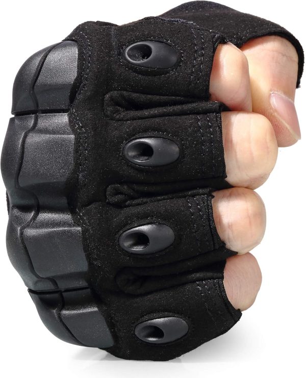 81LWE2LreoL._AC_SL1500_ Tactical Fingerless Gloves for Motorbike Cycling Climbing Hiking Hunting