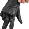 81bv3U1E32L._AC_SL1500_ Men's Genuine Goatskin Leather Gloves - Full Finger Touchscreen Windproof for Urban Motorcycle Riding, Driving, Hiking
