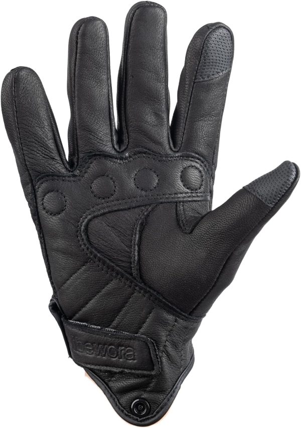 81heJ3vf75L._AC_SL1500_ Men's Genuine Goatskin Leather Gloves - Full Finger Touchscreen Windproof for Urban Motorcycle Riding, Driving, Hiking